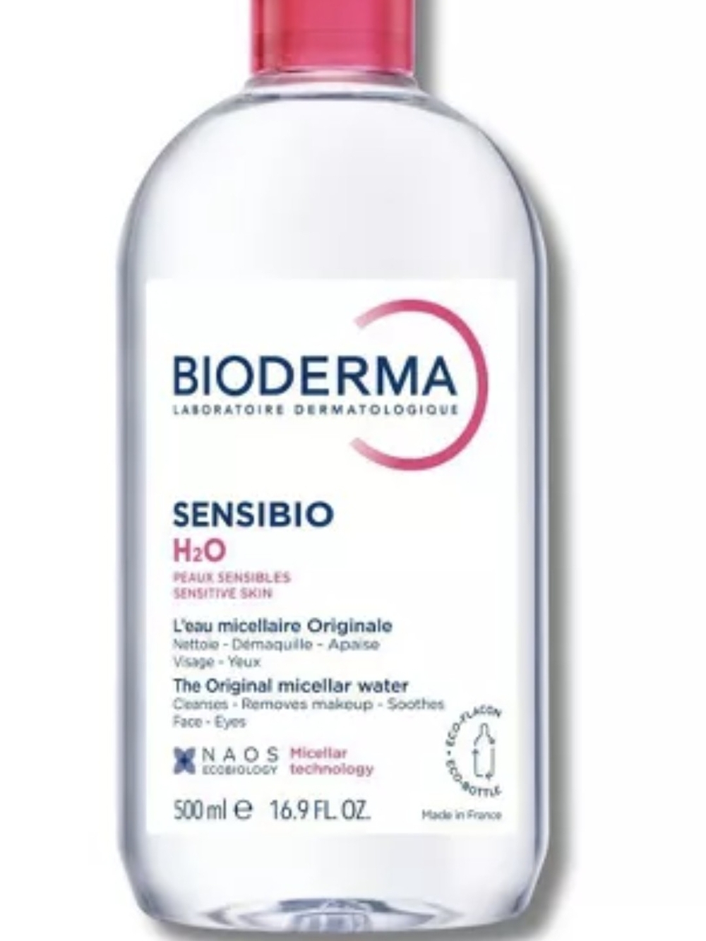 Bioderma Sensibio H2O Micellar Water Makeup Remover 16.9 fl oz Sensitive New Sea
